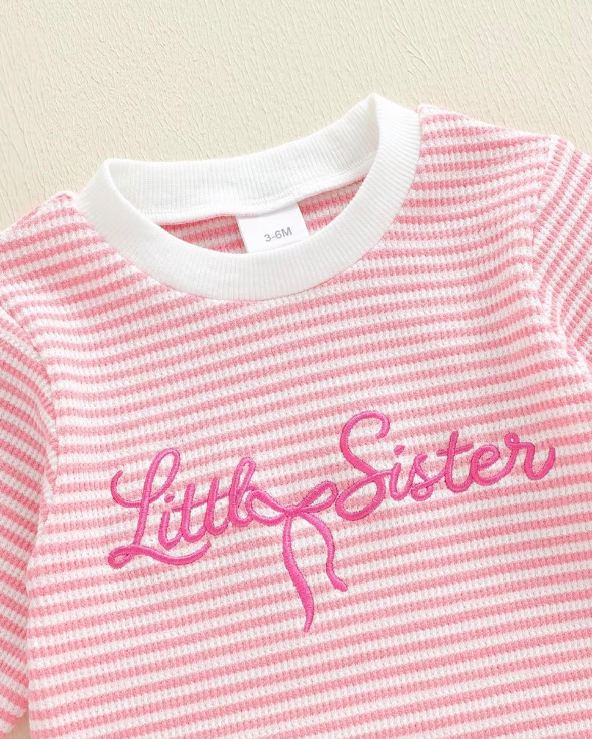 Little Sister Bow Stripes