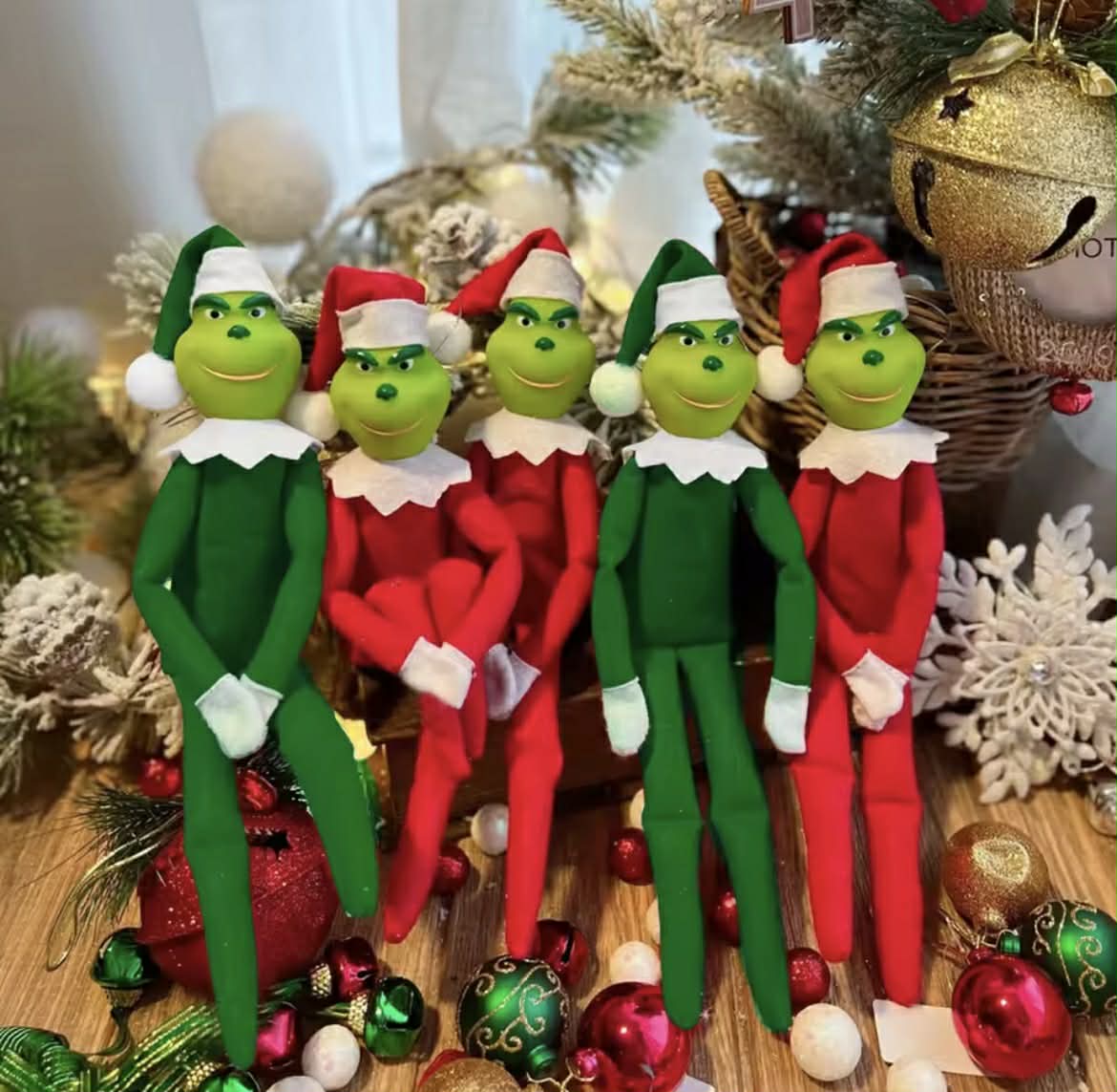 Grinch Elf On The Shelf
