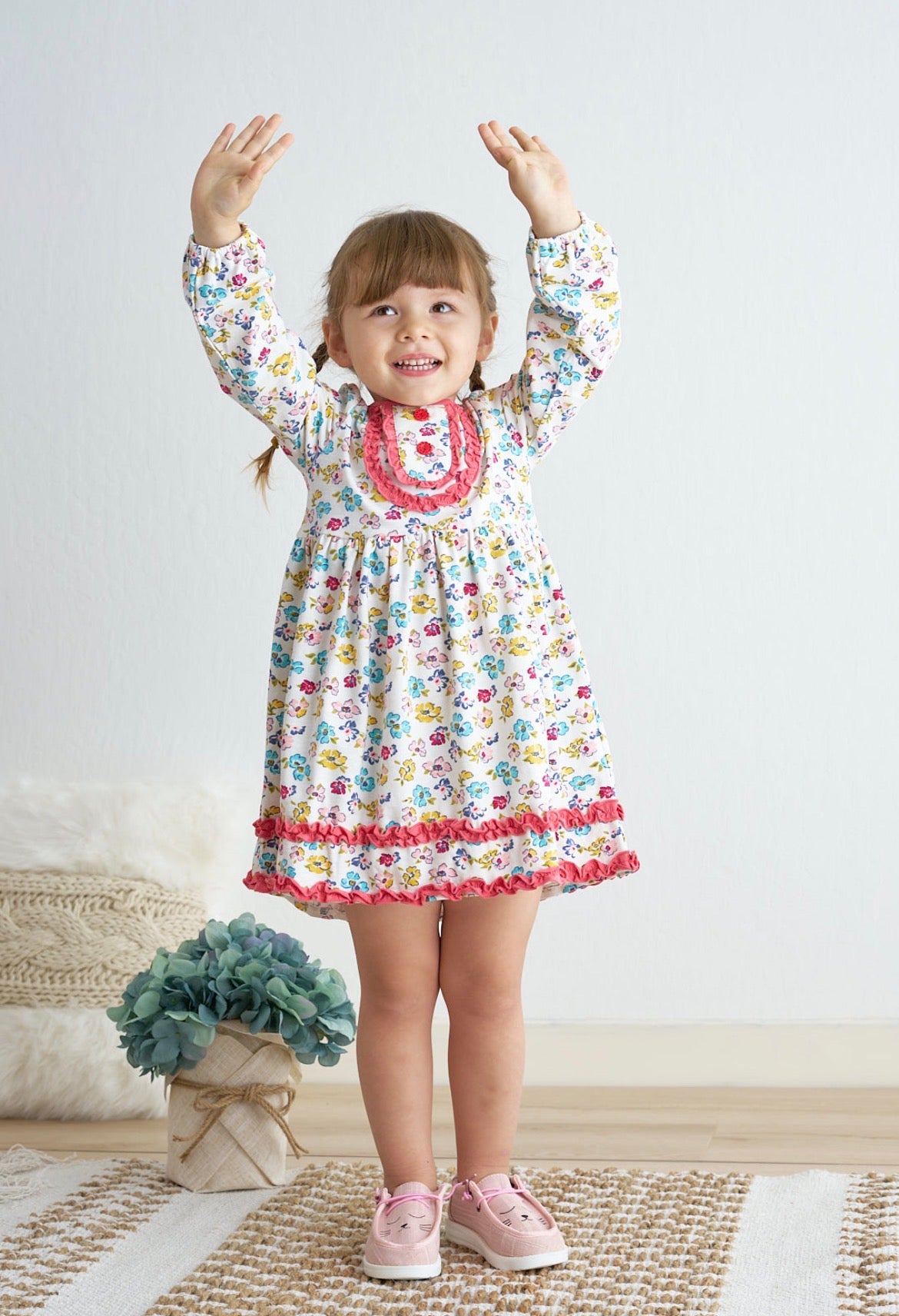 Platinum Pink Floral Print