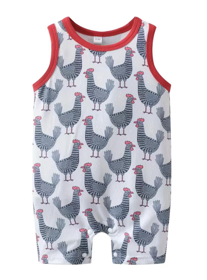 Graphic Rooster Jumpsuit