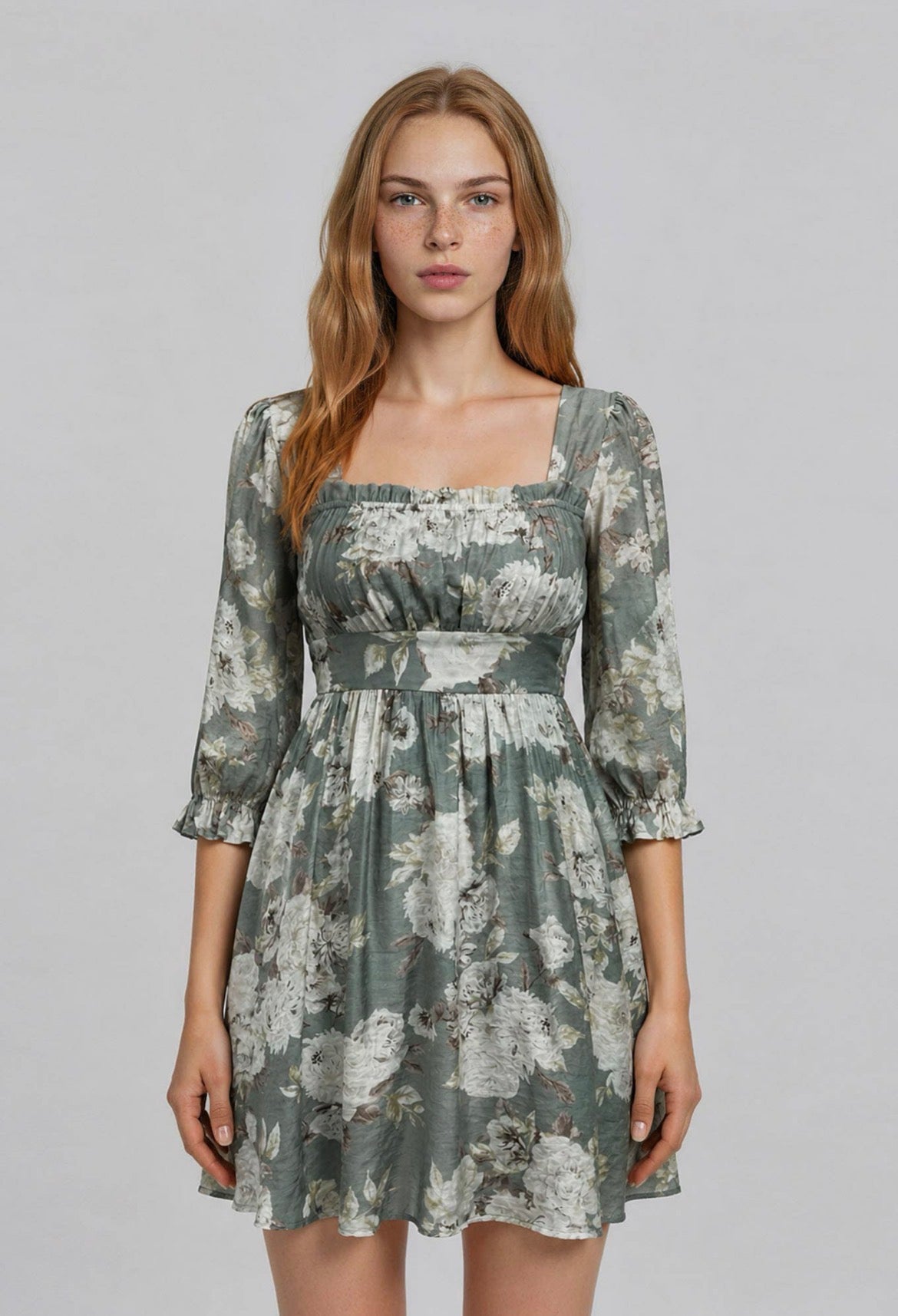 Square Neck Mini Dress