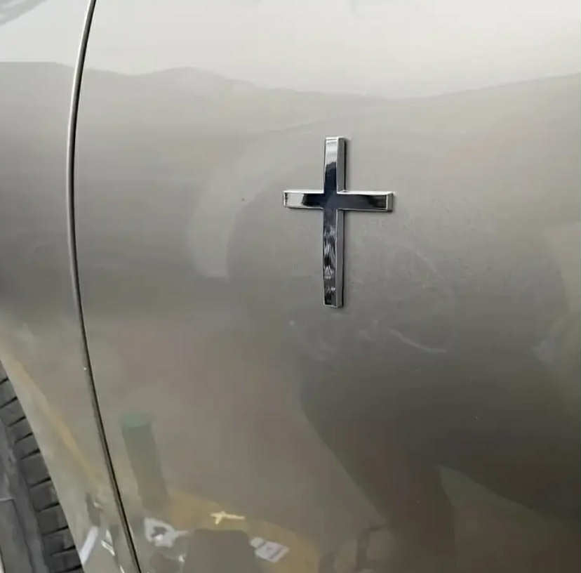 Cross Car Metal Logo
