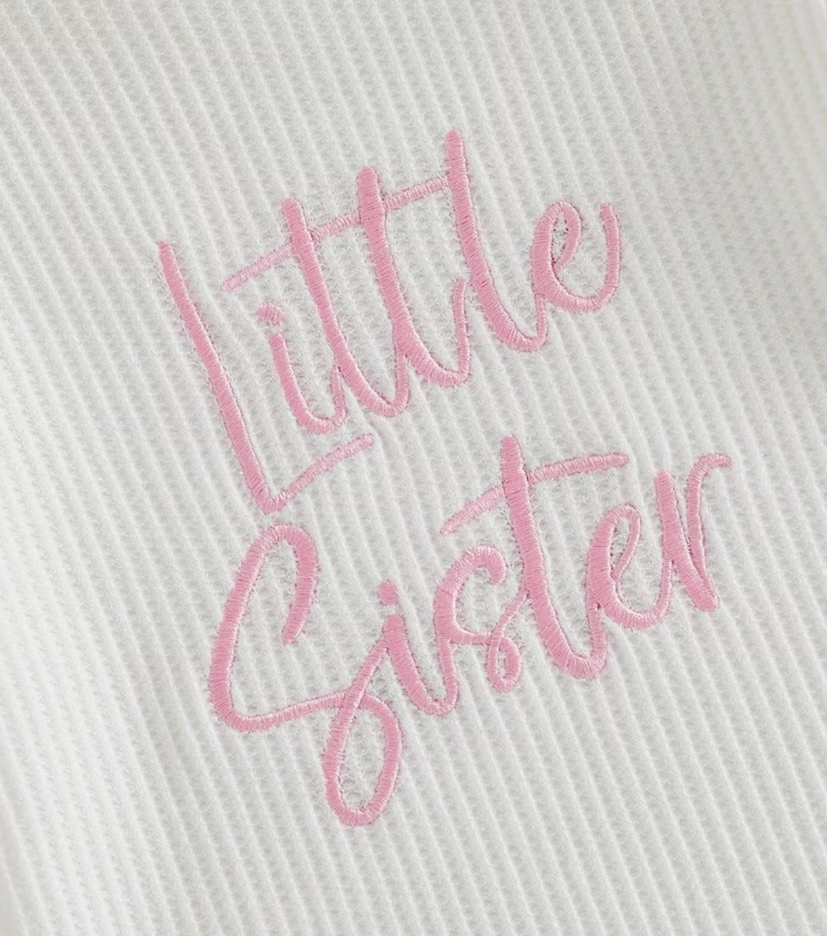 Little Sister Waffle Knit Romper