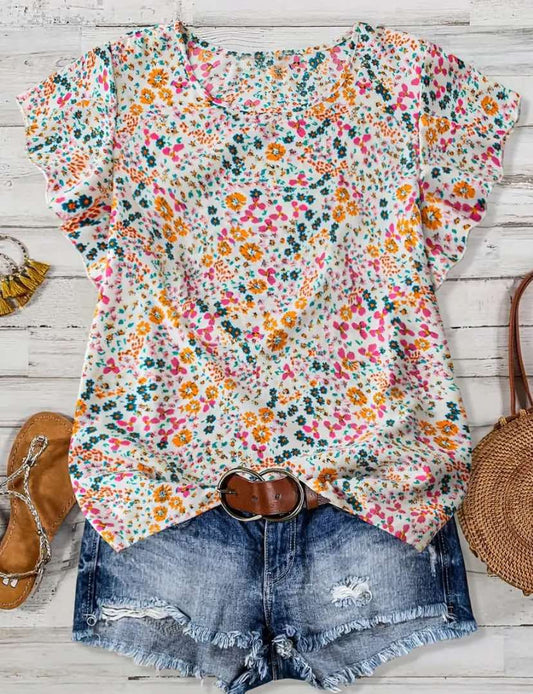Vibrant Floral Blouse