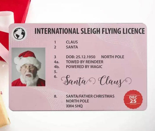 Santa's Flying License