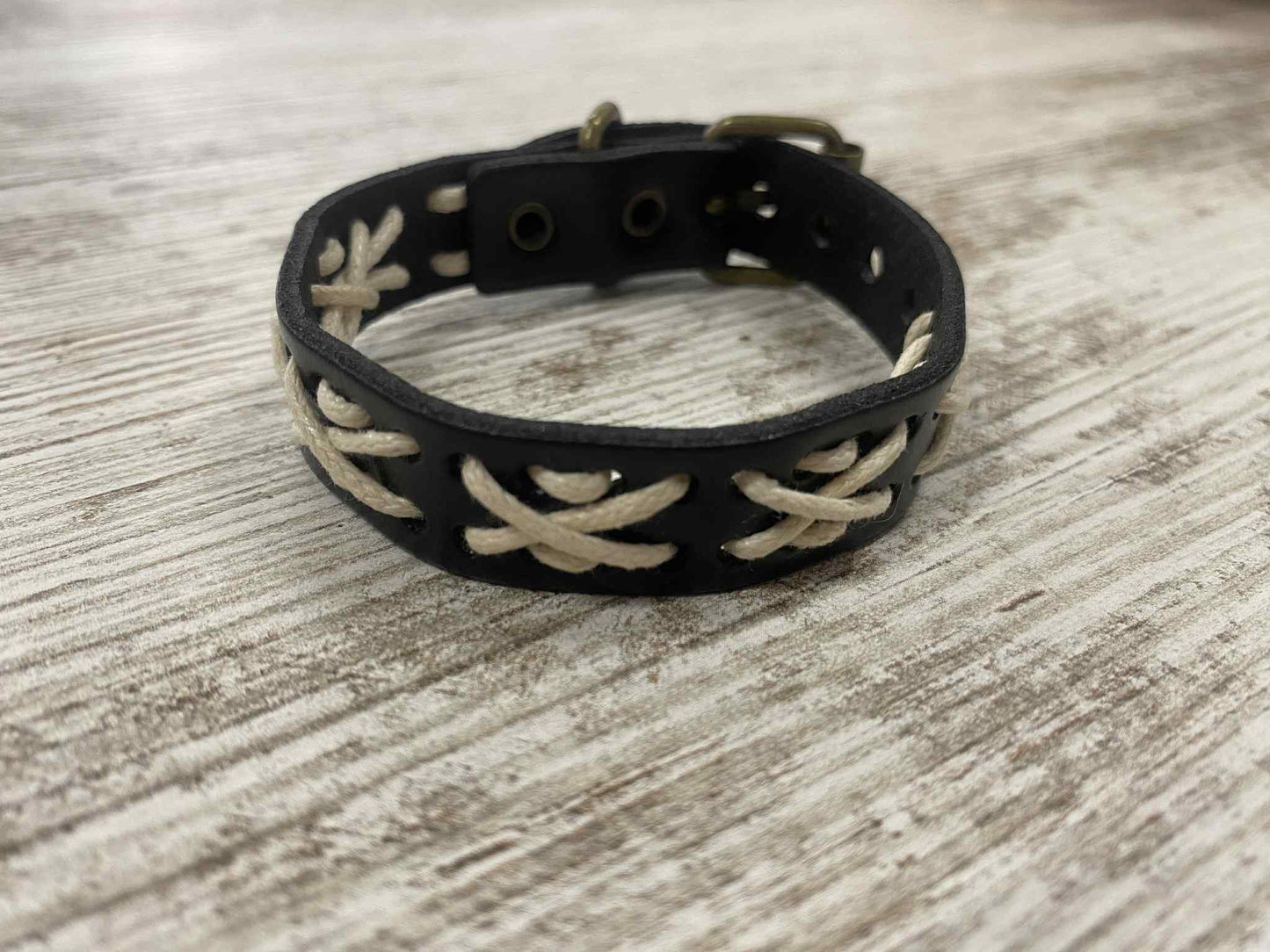 Leather Braided Buckle Bracelet
