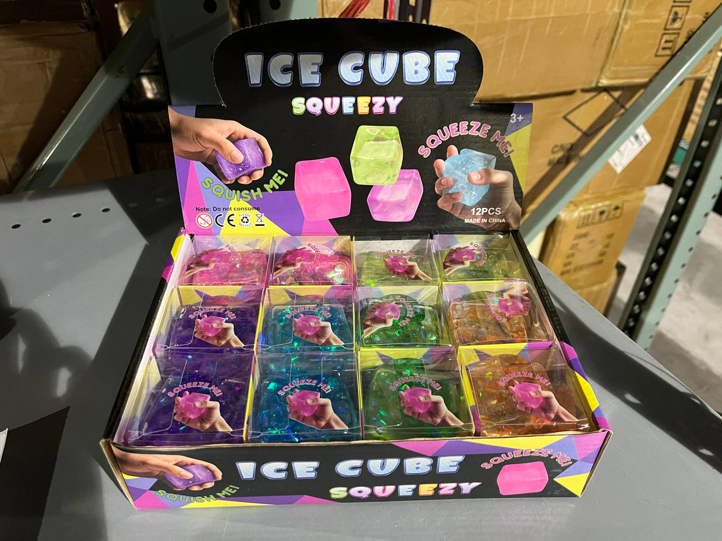 Confetti Glitter Ice Cubes Squishy