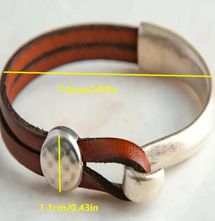 Retro Double Layer Hook Bracelet