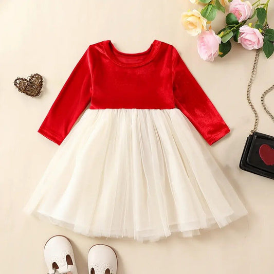 Red Velvet Tutu Dress