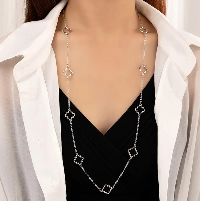 Geometric Long Necklace