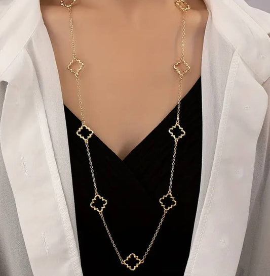 Geometric Long Necklace
