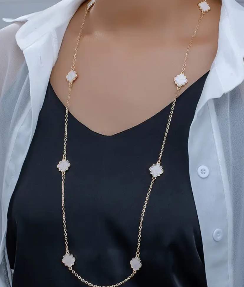 Geometric Long Necklace
