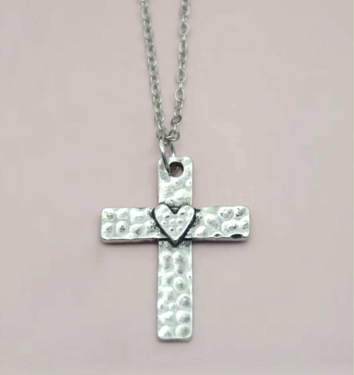 Heart Cross Necklace
