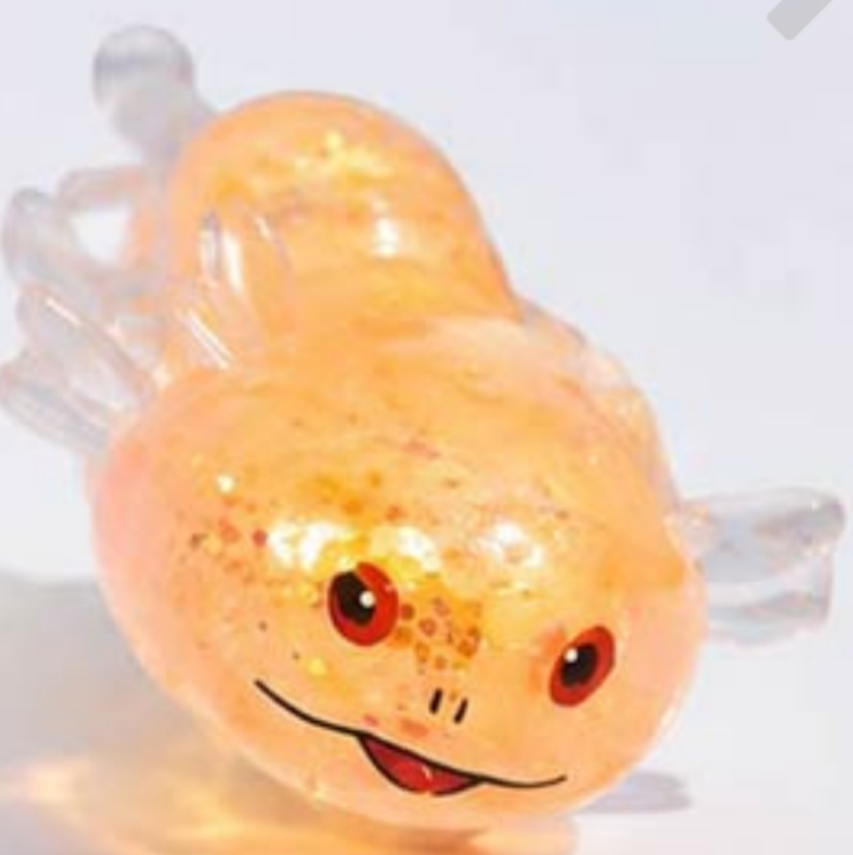 BABY RED-EYED GLITTER AXOLOTL SQUISHY