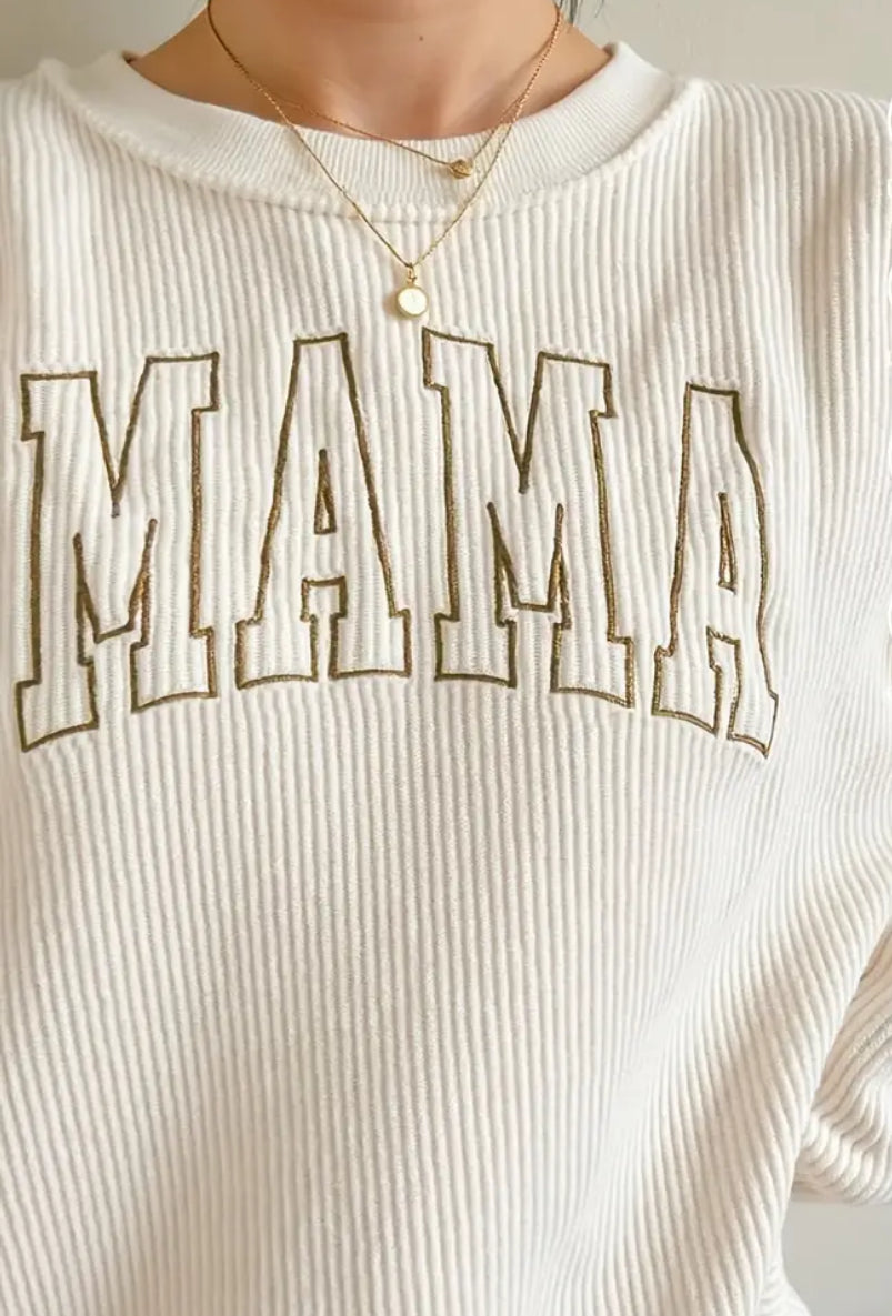 Mama Embroidered Sweatshirt