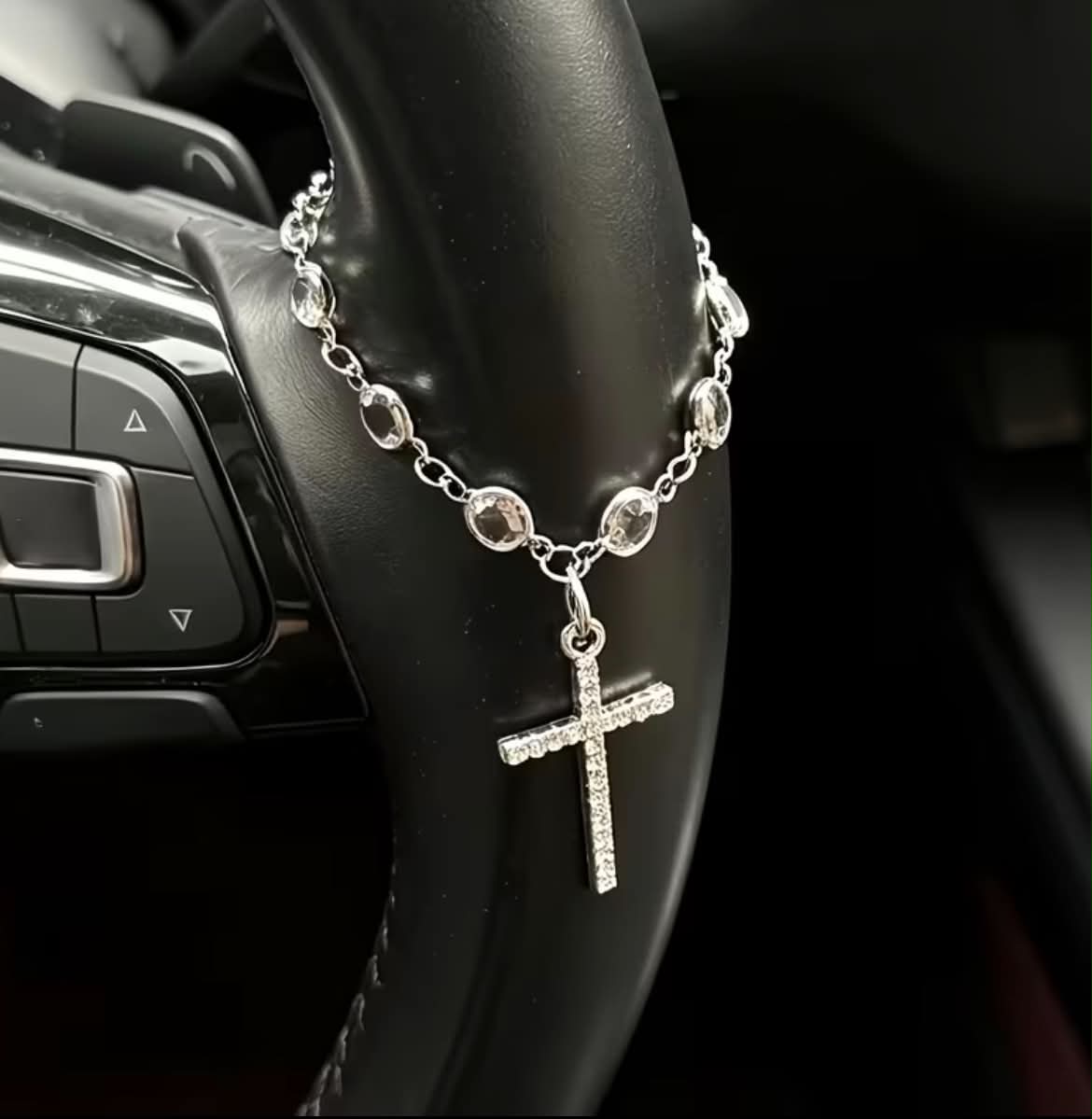 Cross Steering Wheel & Mirror Charms