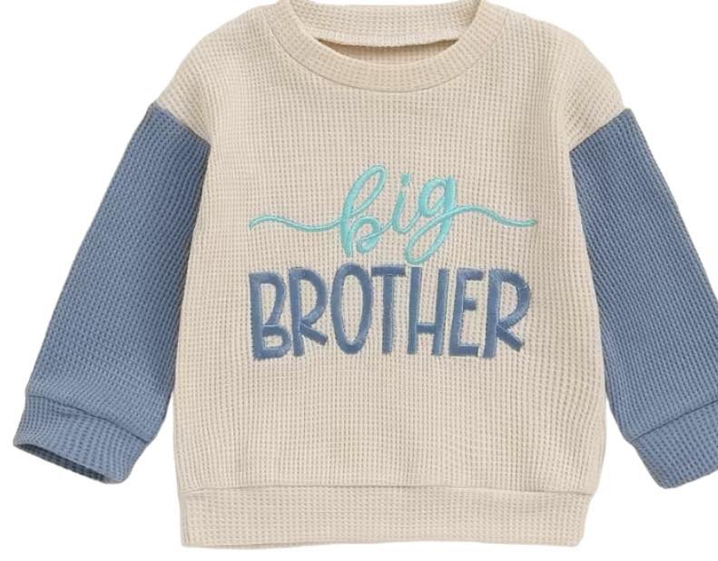 Big Brother Waffle Knit Embroidered Shirt