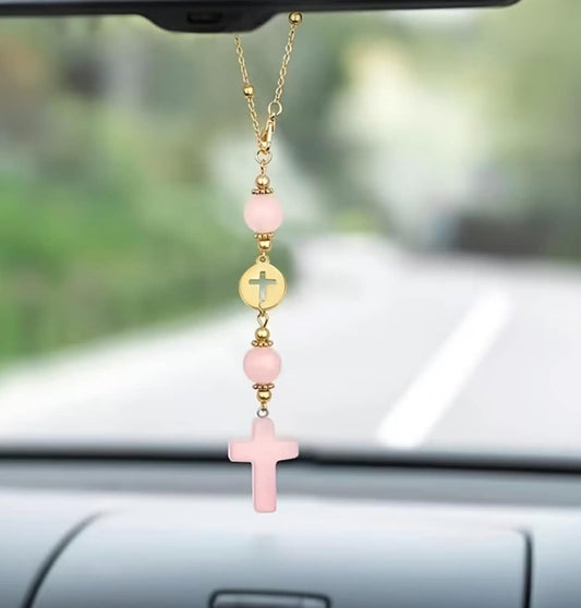 Cross Steering Wheel & Mirror Charms