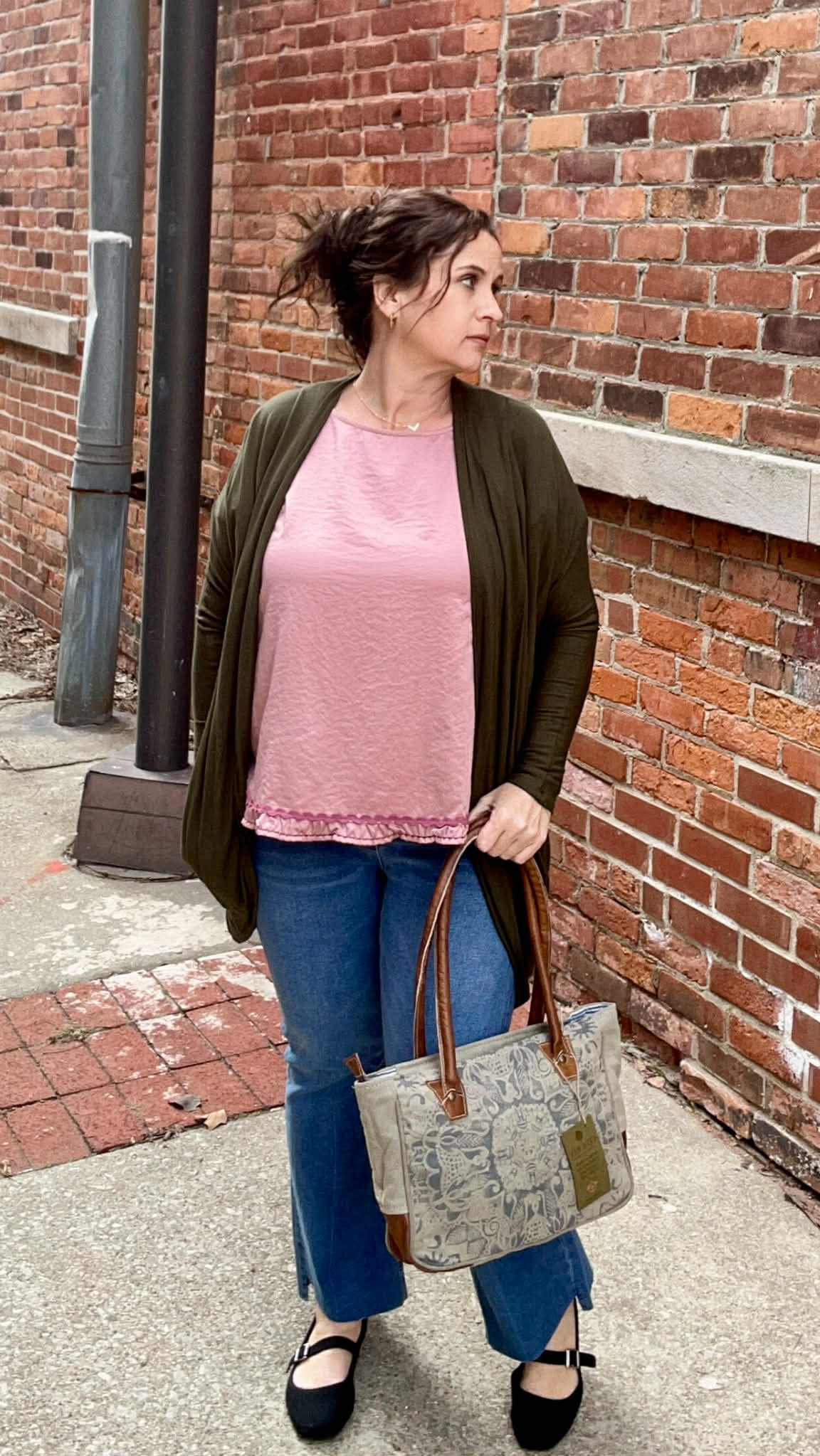 UMGEE Scoop Neck Mauve Top