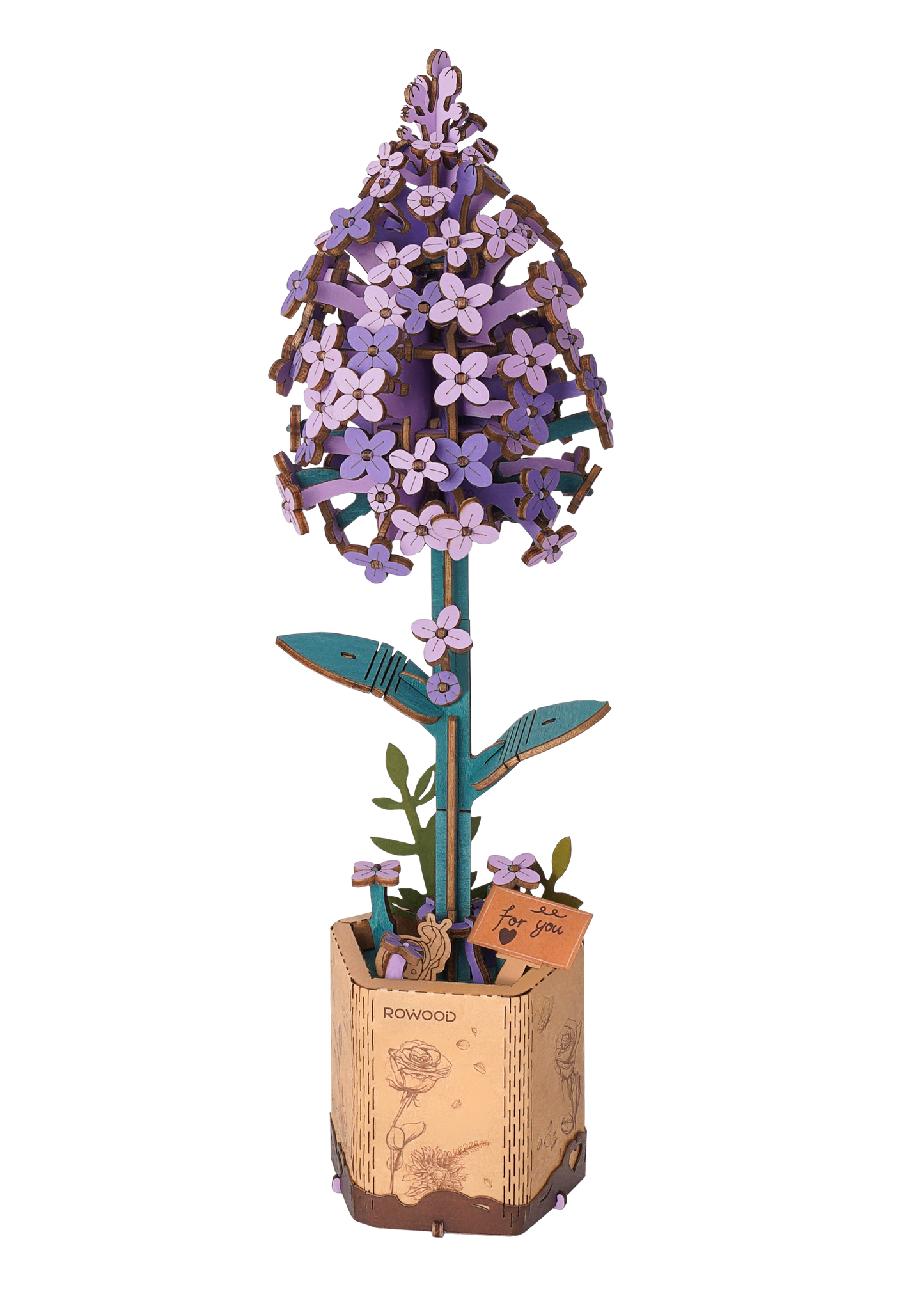DIY 3D Wooden Flower Puzzle Bundle Pack