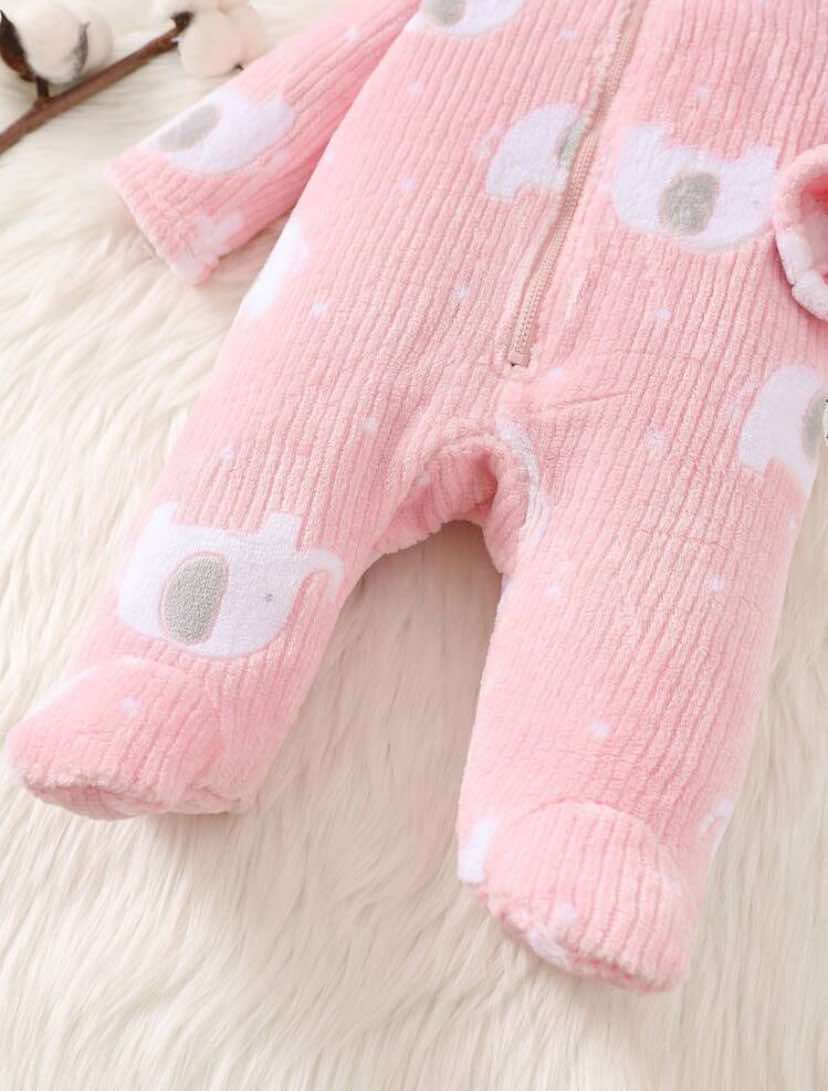 Pink Fleece Elephant Sleeper