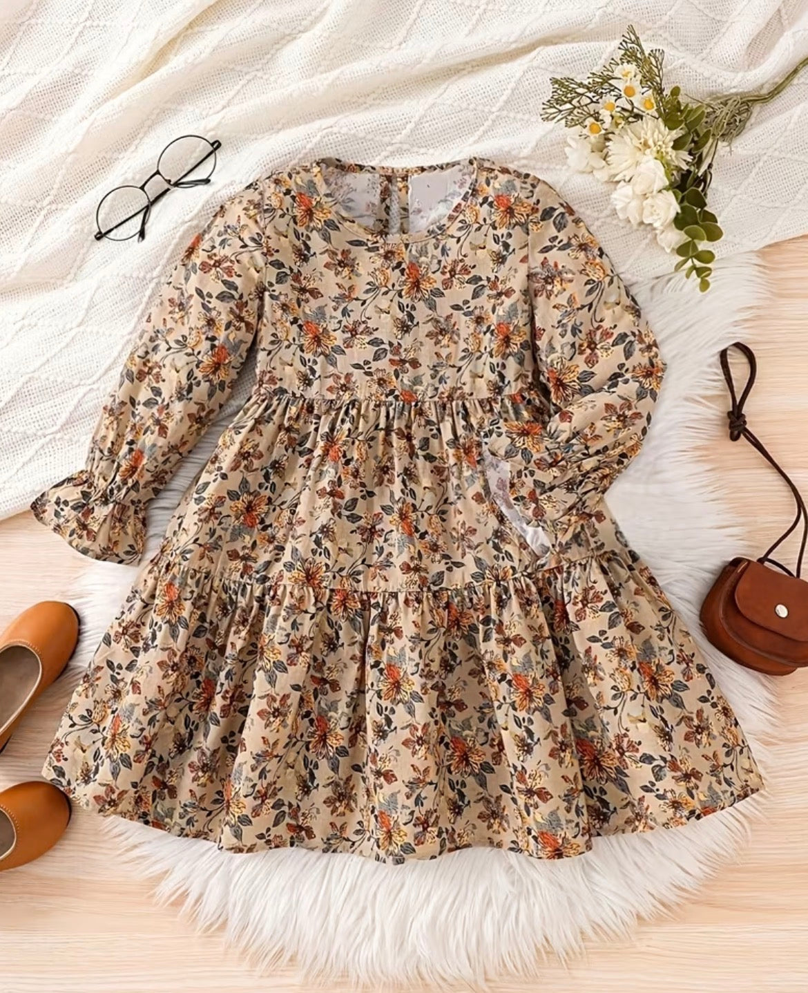 Fall Flower Dress