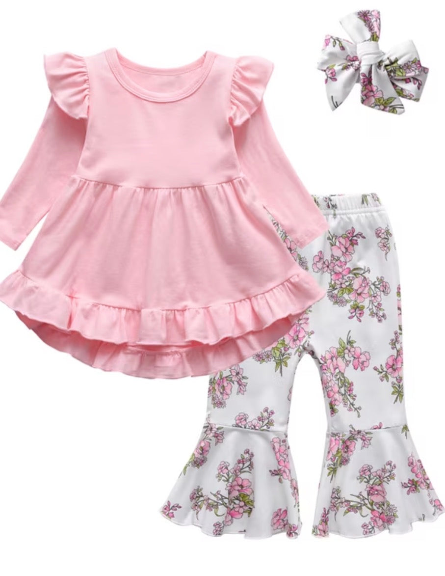 Pink and Floral Bells Set