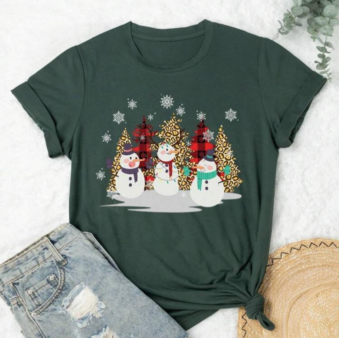 Snowman Christmas Graphic Tee