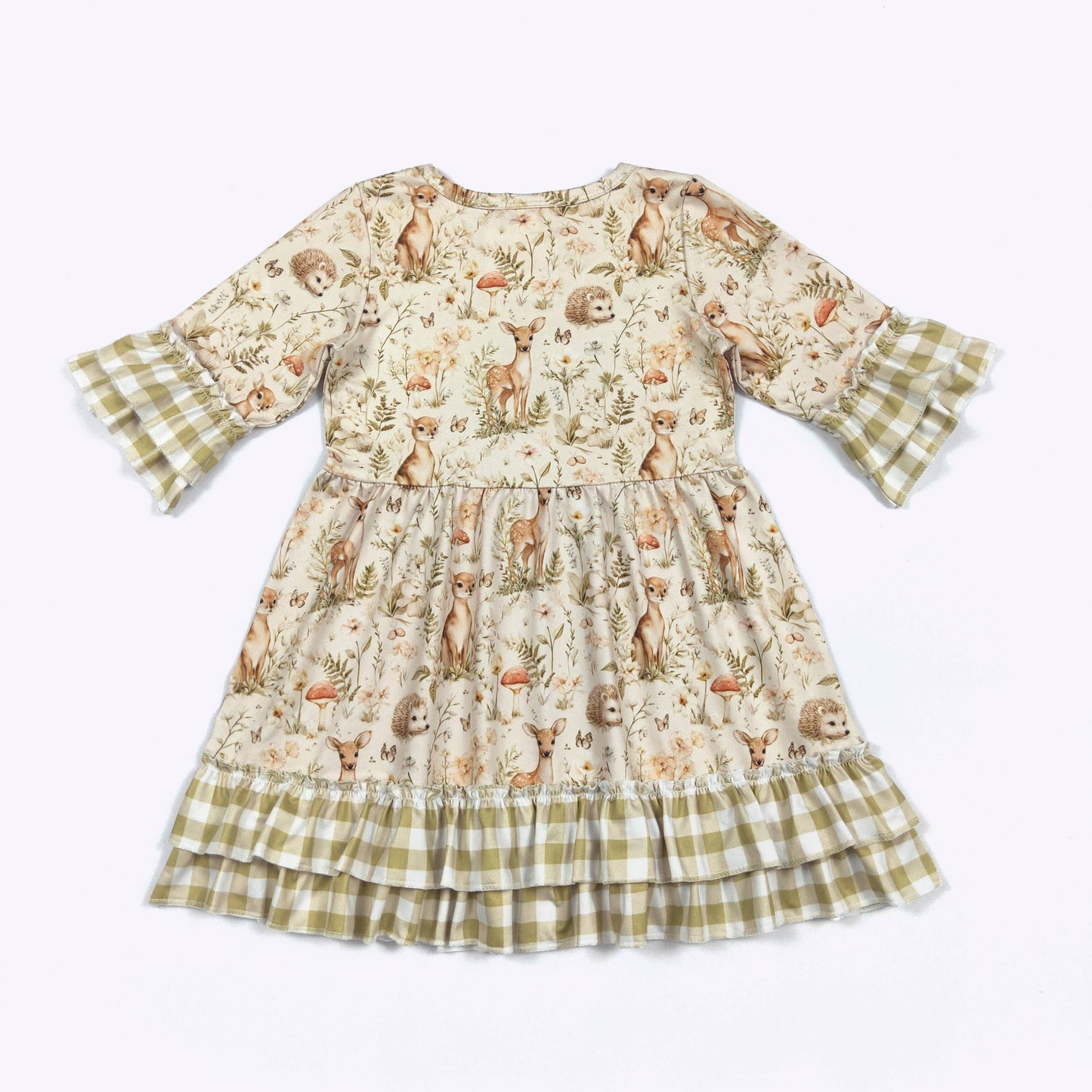 Sage Woodland Girls Dress