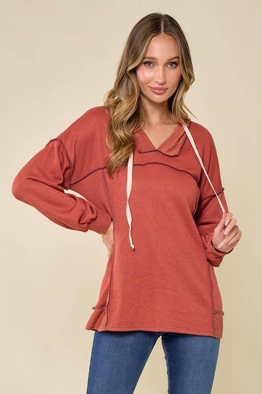 Sofias French terry hoodie/top