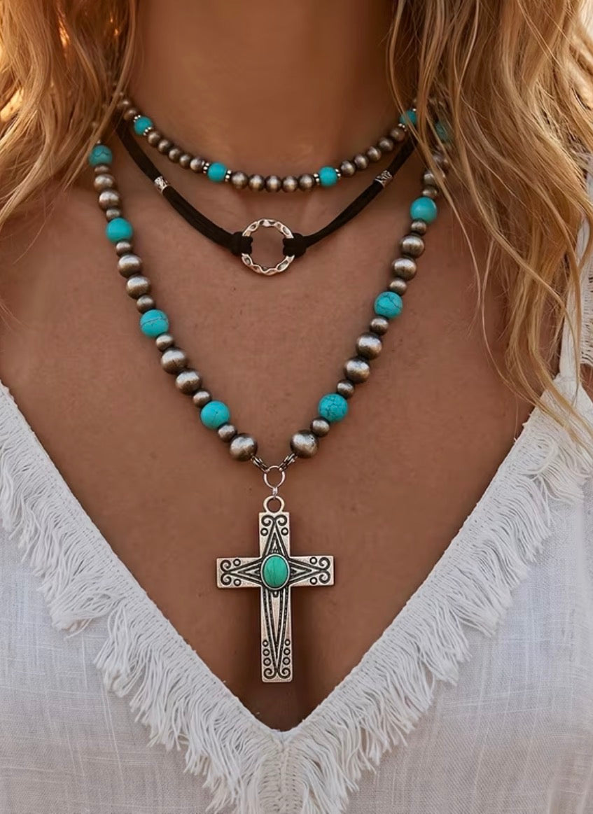 Boho Cross Necklaces