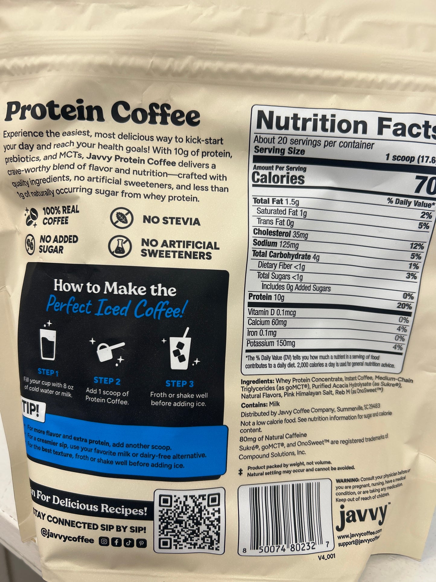 JAVVY - Cookies N Cream Protein Coffee