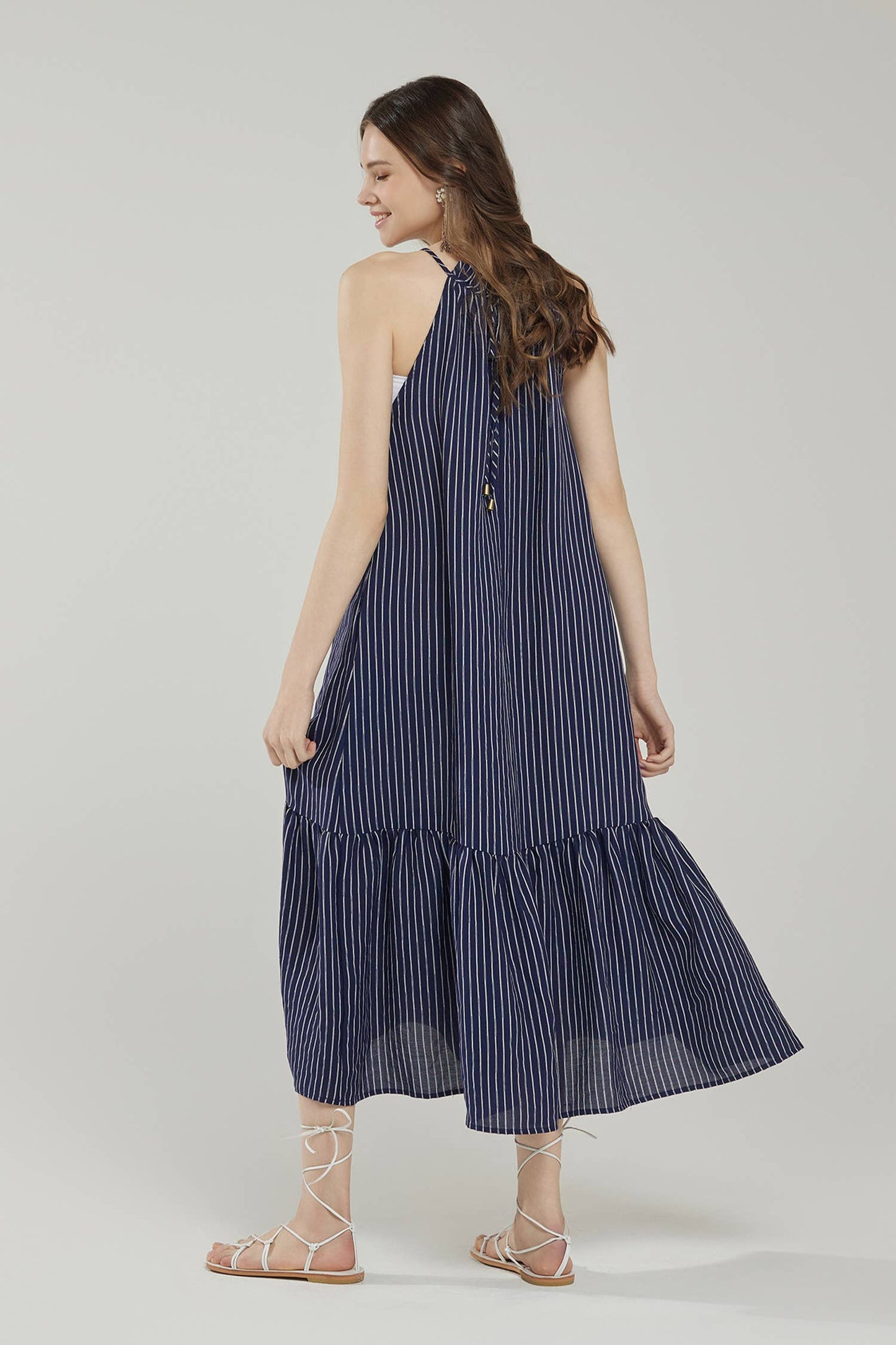 IND1029 Stripe Maxi Dress