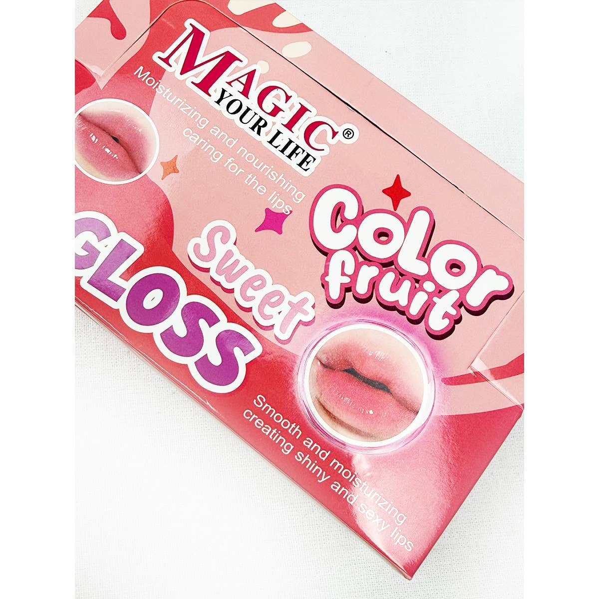 Strawberry Charm Keychain Lip Gloss Set