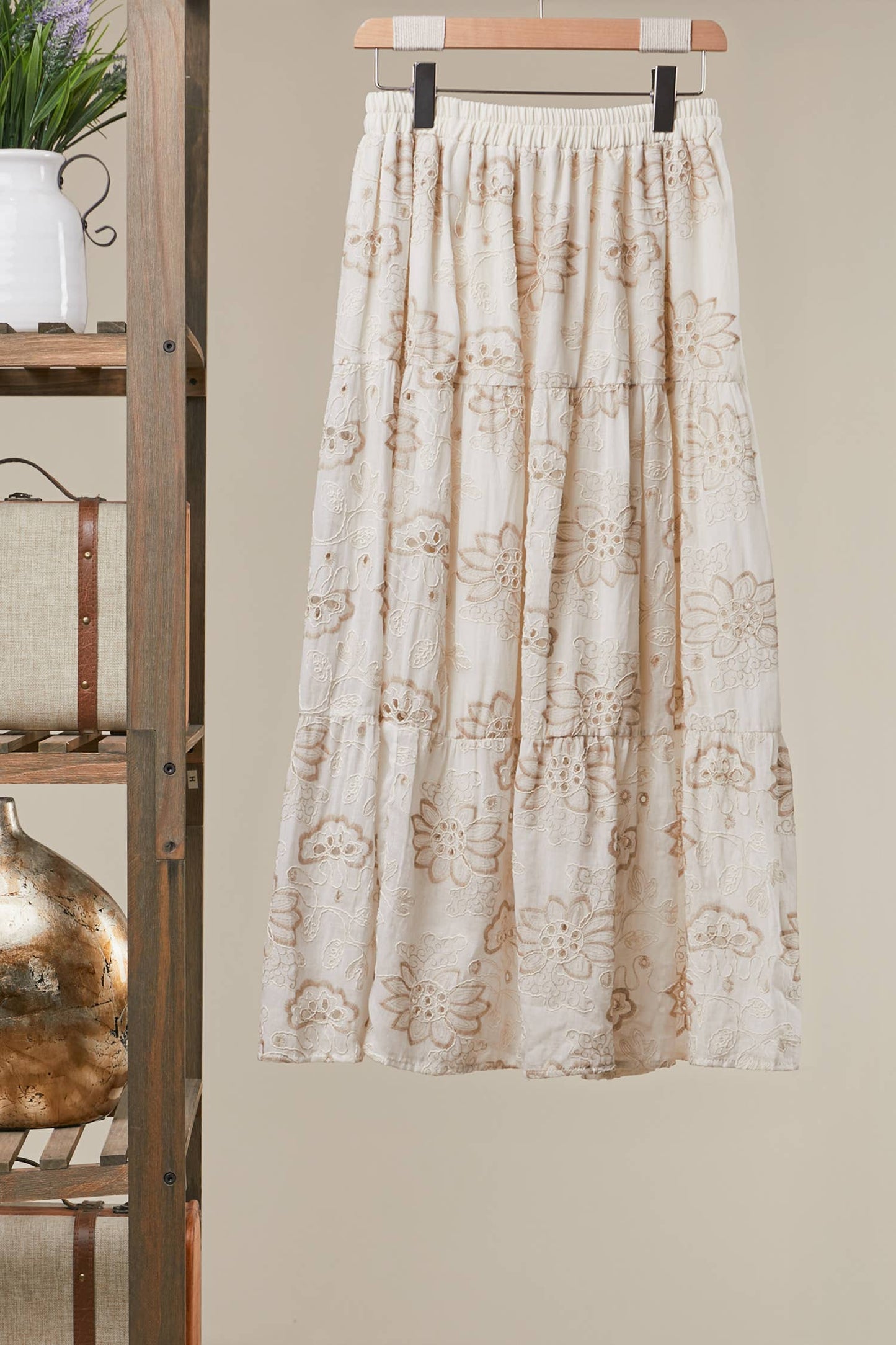 Heirloom Garden Embroidered Maxi Skirt