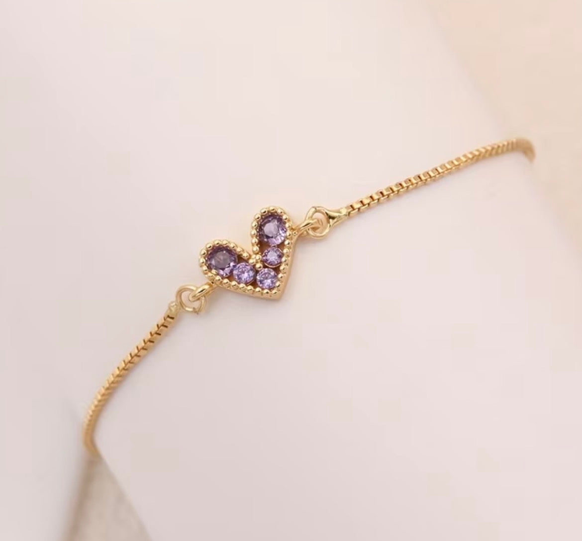 Heart Drawstring Pull Bracelet