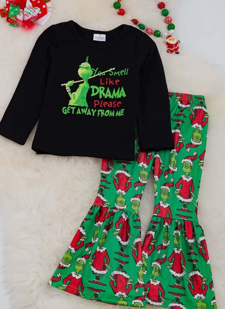 Grinch You Smell Like Drama Bell Set