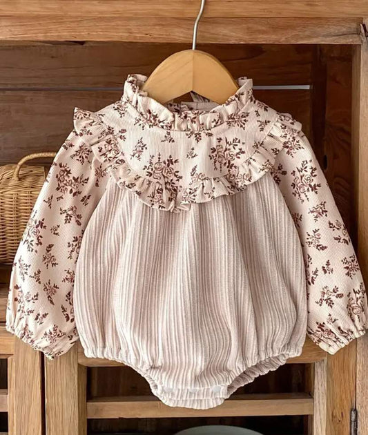 Corduroy Triangle Bubble Romper