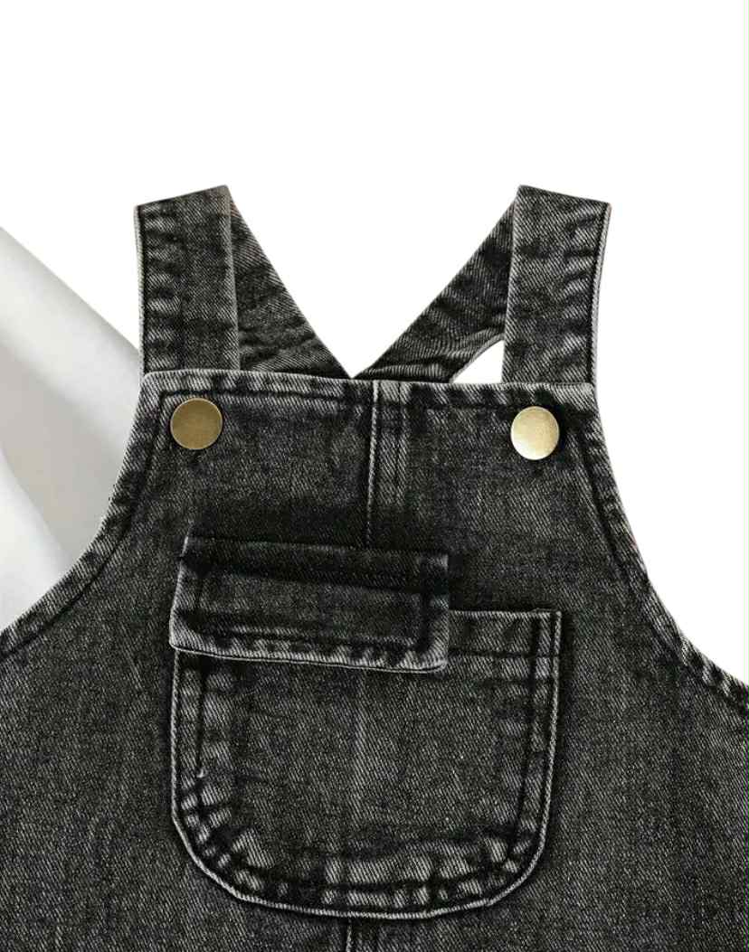 Black Denim Bibs