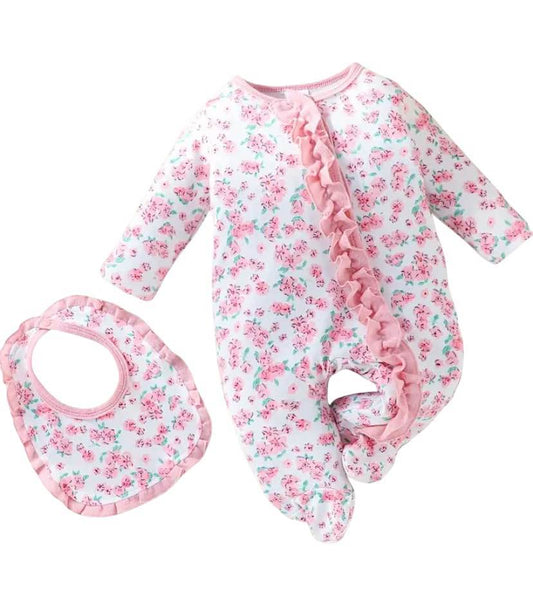 Ruffles For Days Sleeper with Bib