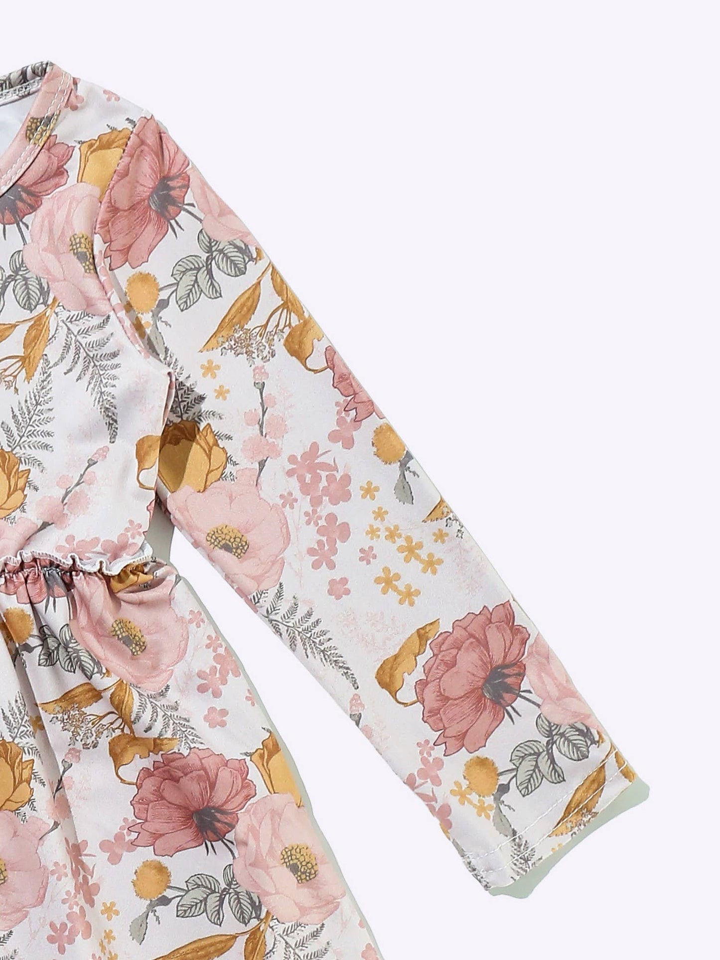Rustic Floral Girls Dress