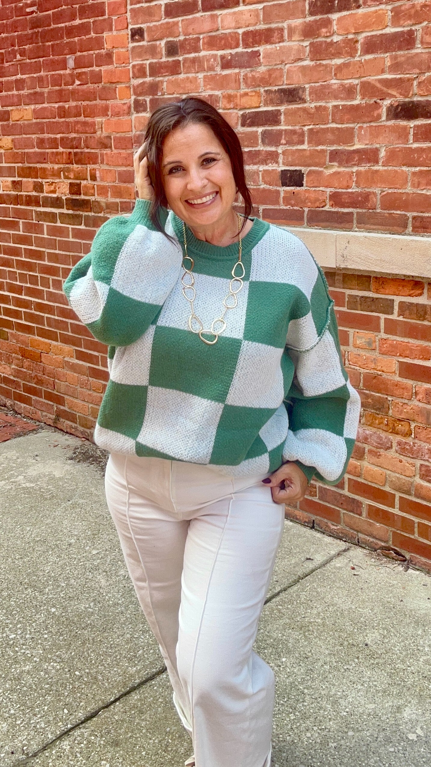 Checkered Sweater