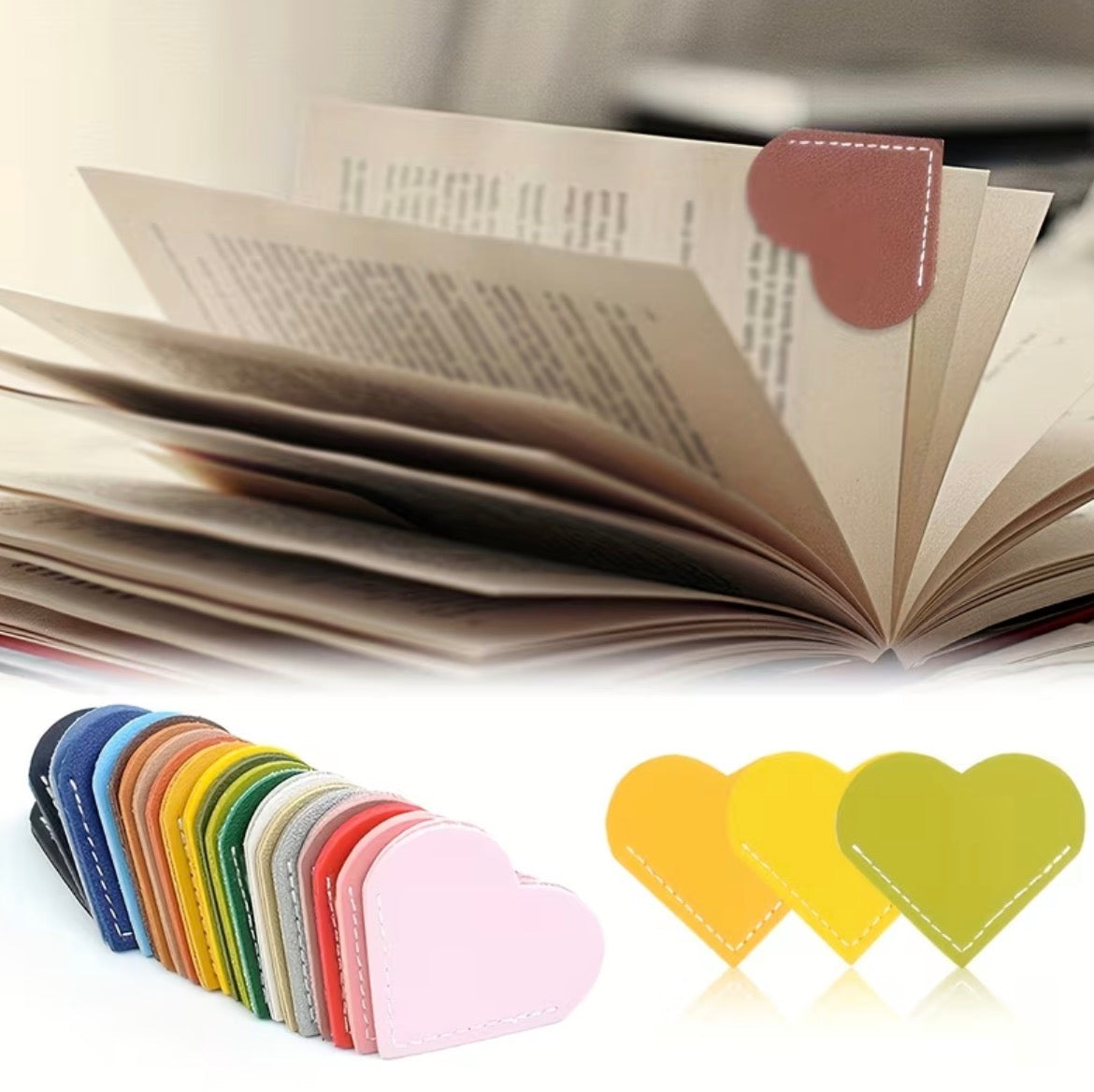 Leather Heart Bookmark