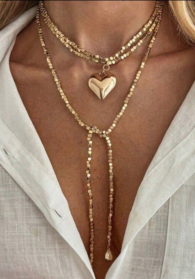 Square Seed Bead Wrap Necklace
