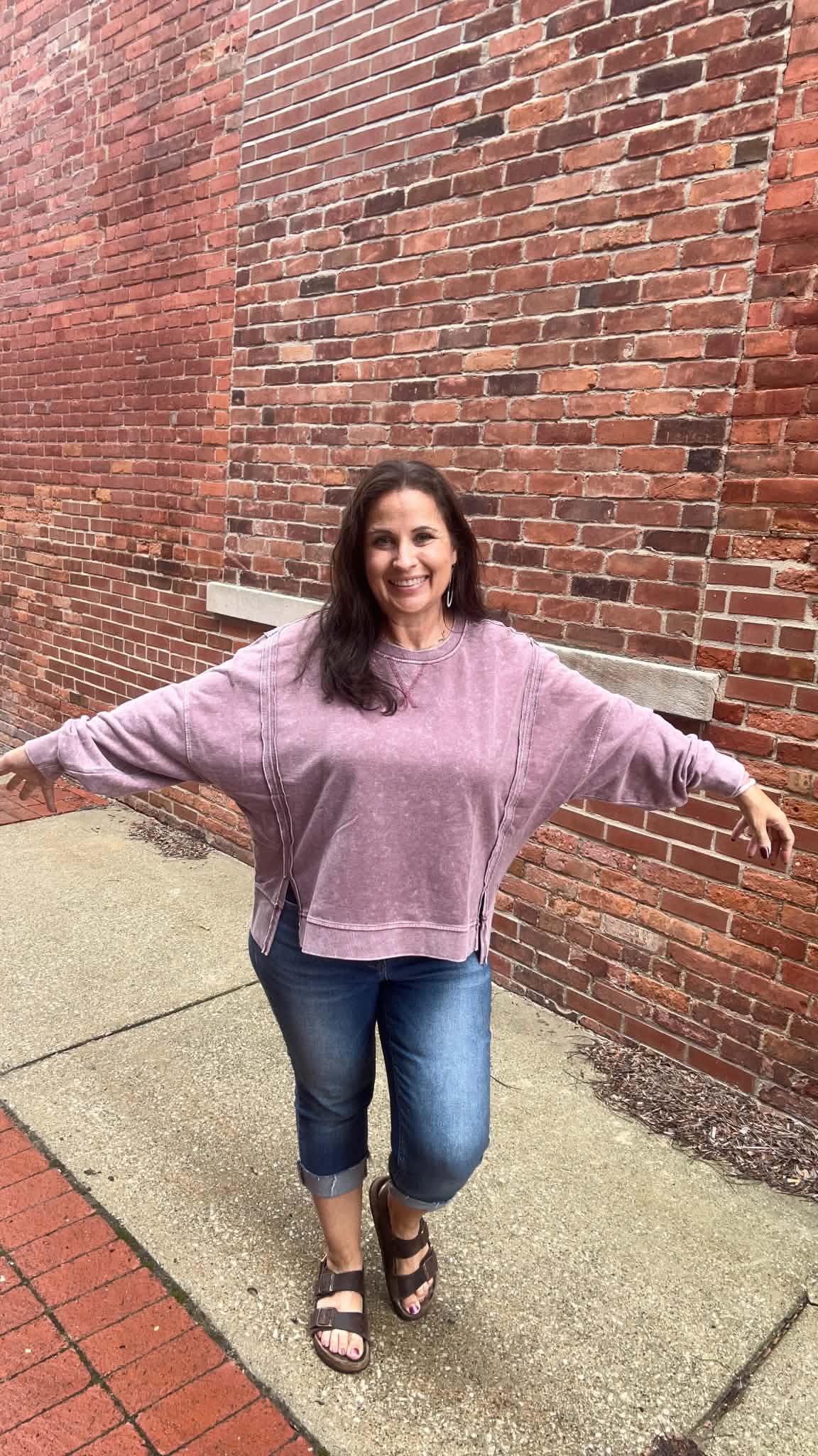 Mineral Washed Oversized Sweatshirt