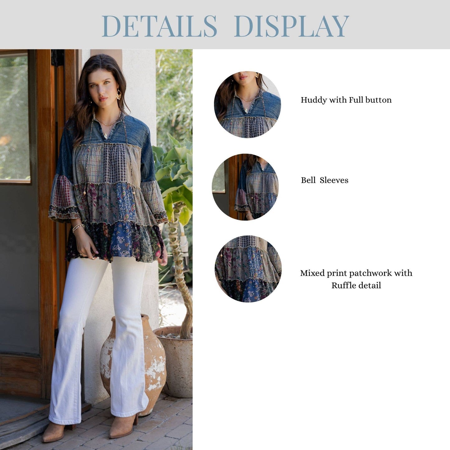 Artistic Fusion: Overdyed Jhabla Top