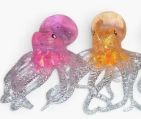 GLITTER SQUID SQUISHY