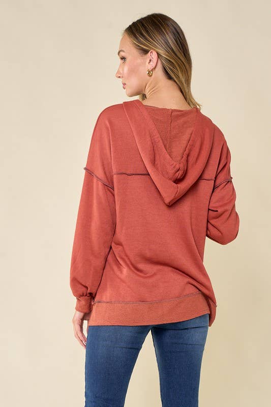 Sofias French terry hoodie/top