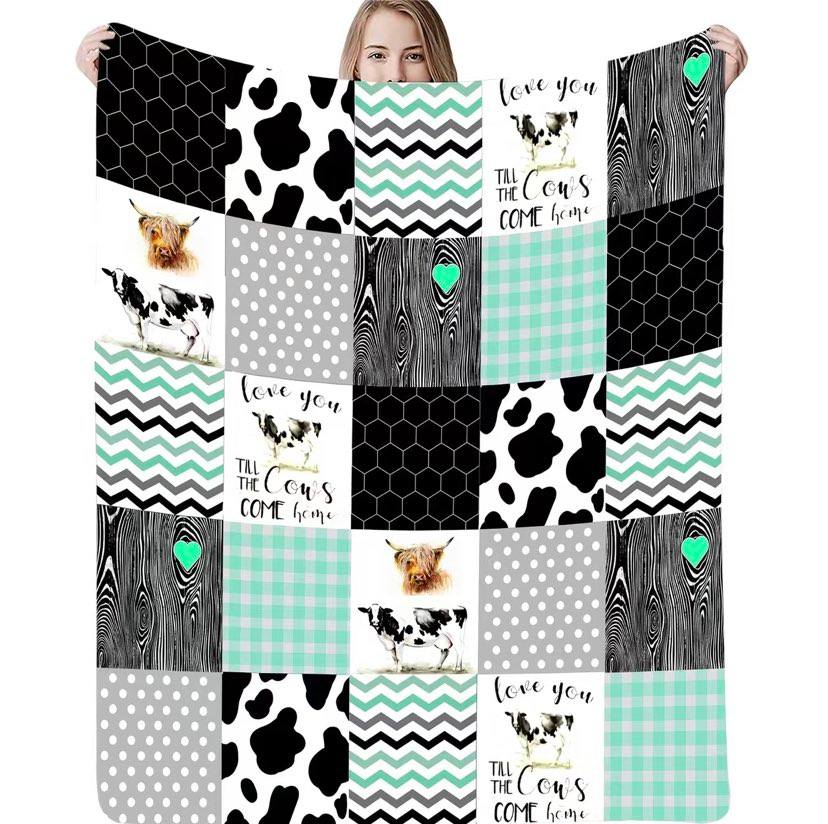 Farm Cow Blankets - 3 colors