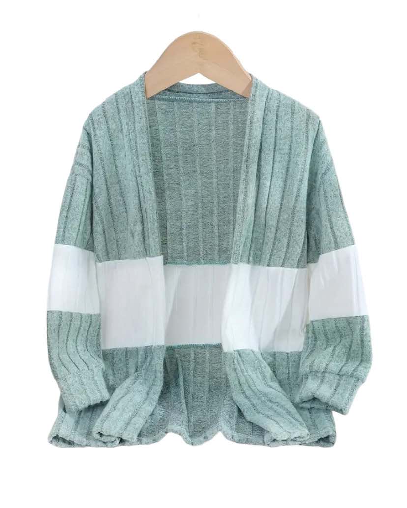 Color Block Soft Thin Cardigan